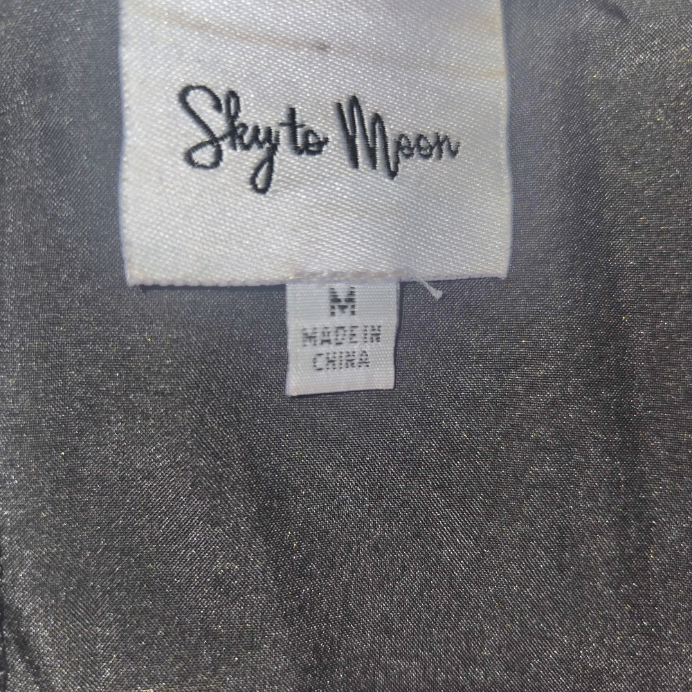 Sky to Moon Women's Shimmering Gray Top